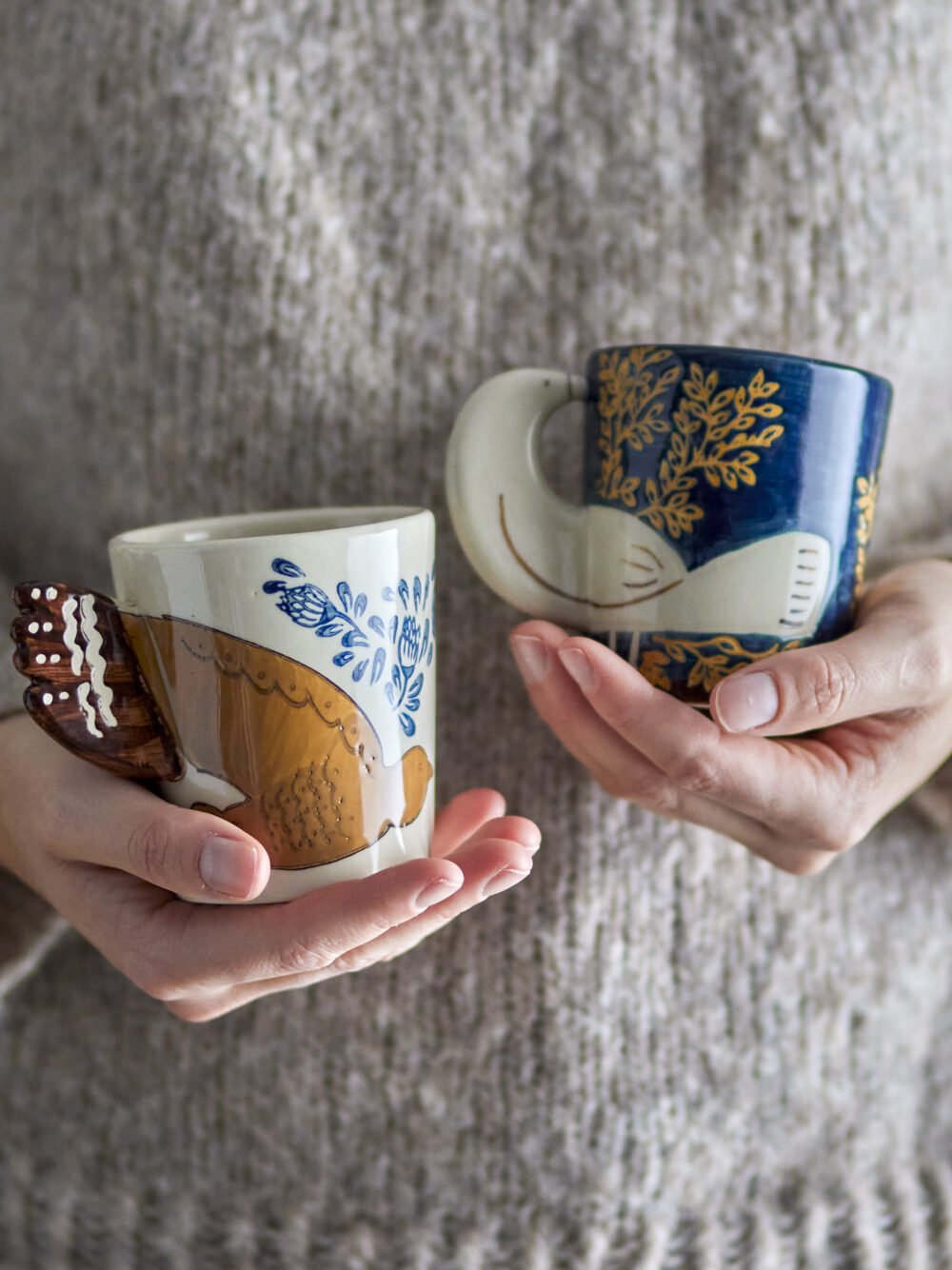 Hezha Cup, Nature, Stoneware - Image 3