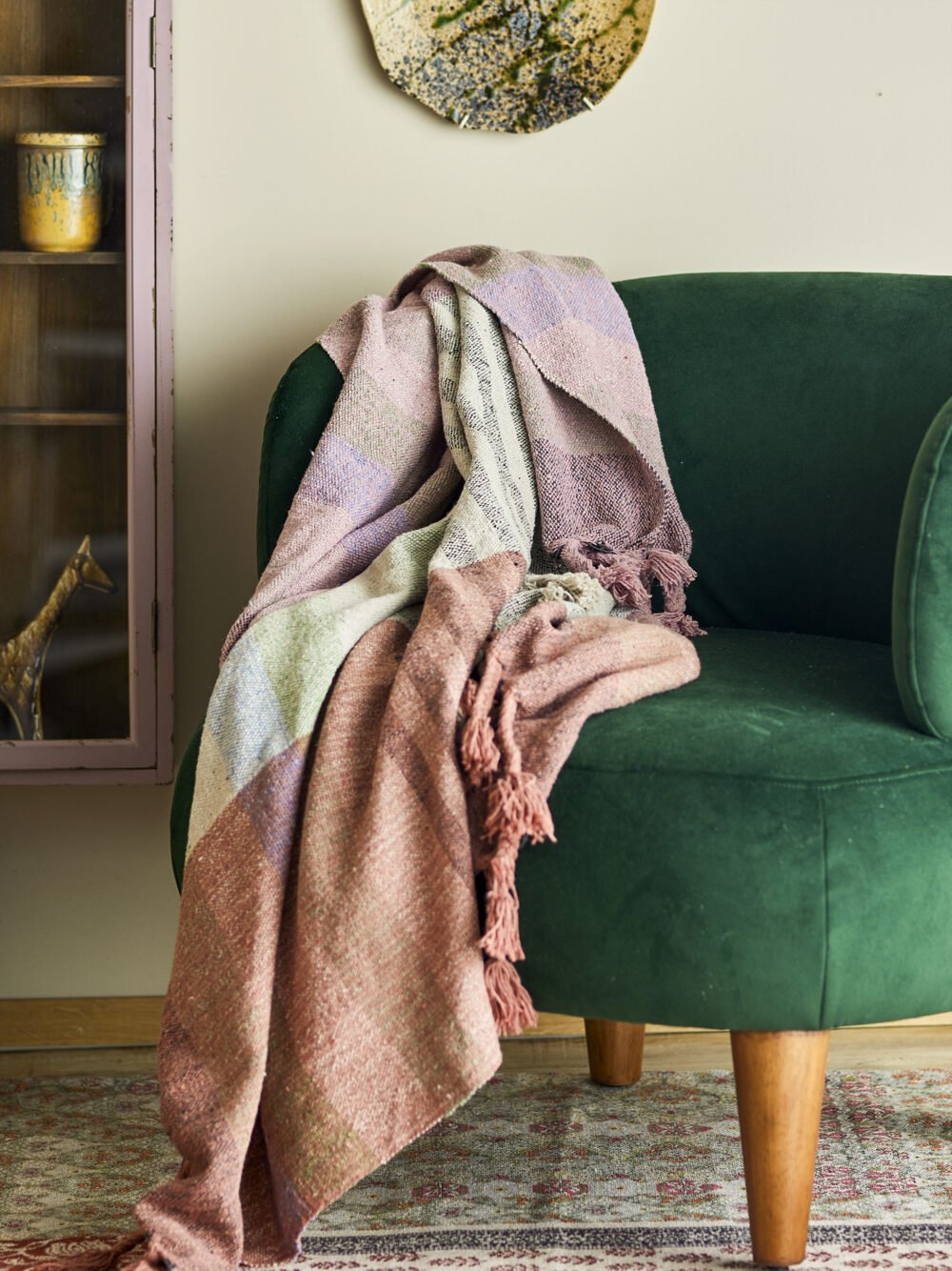 Desire Throw, Rose, Recycled Cotton - Image 4