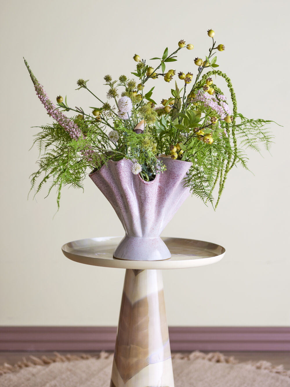 Plier Vase, Rose, Stoneware - Image 3