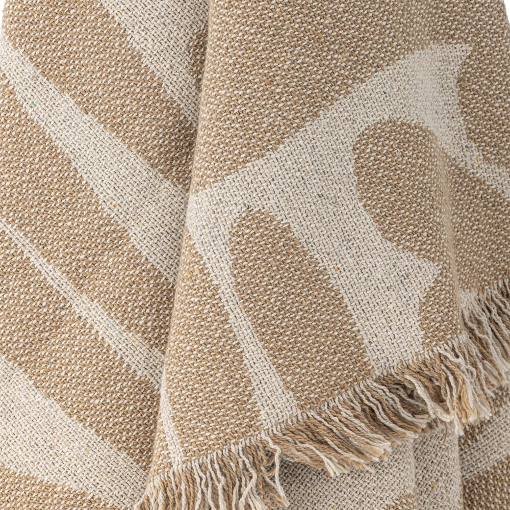 Alk Throw, Brown, Recycled Cotton - Image 3