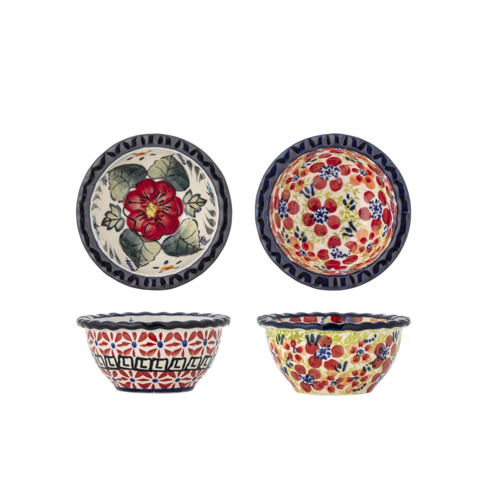 Florist Bowl, Red, Stoneware