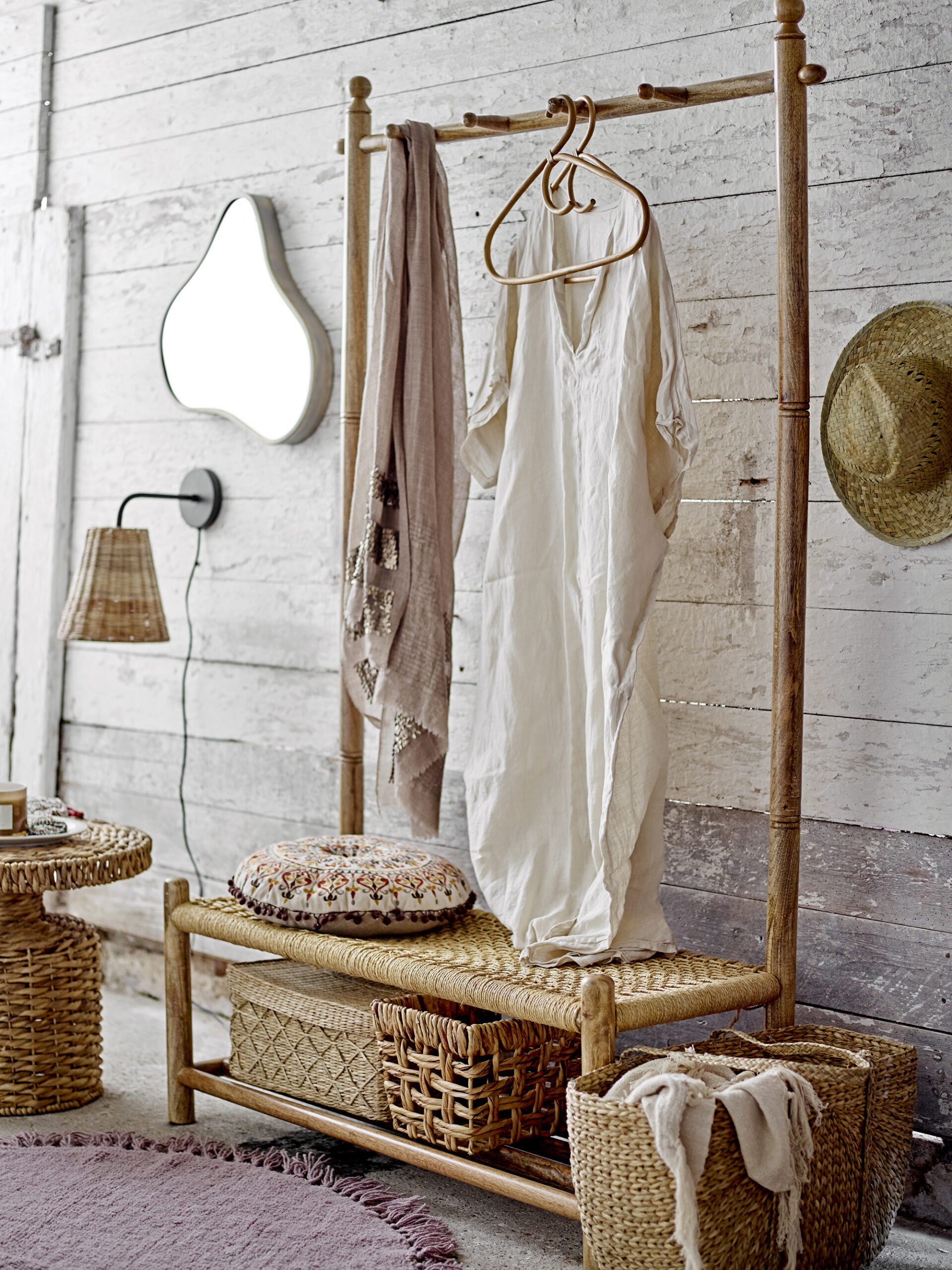 Camo Side Table, Nature, Water Hyacinth - Image 3