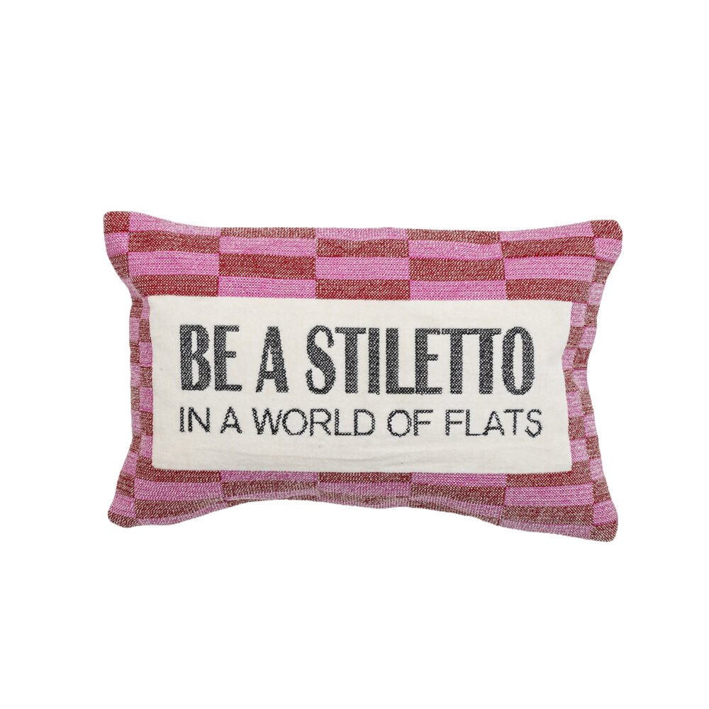 Elder Cushion, Pink, Cotton