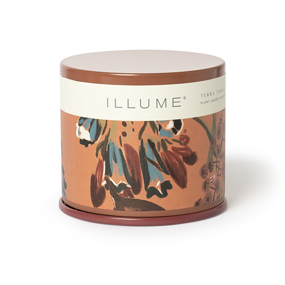 Terra Tabac Vanity Tin Candle, Brown,