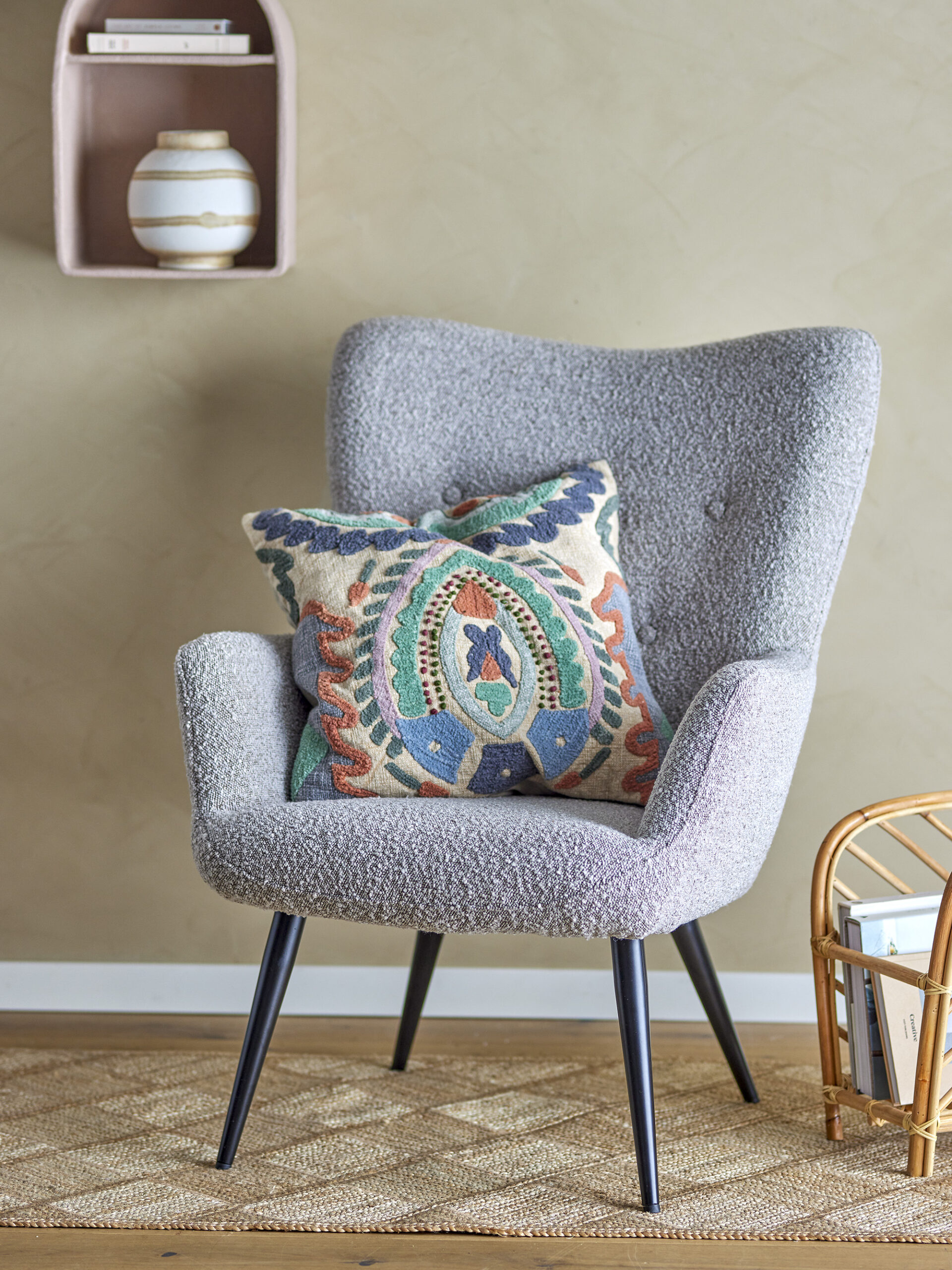 Perry Lounge Chair, Nature, Polyester - Image 6