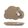 Dolly Plate, Brown, Stoneware