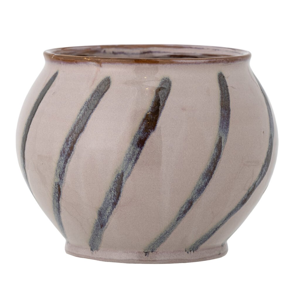 Iman Flowerpot, Rose, Stoneware