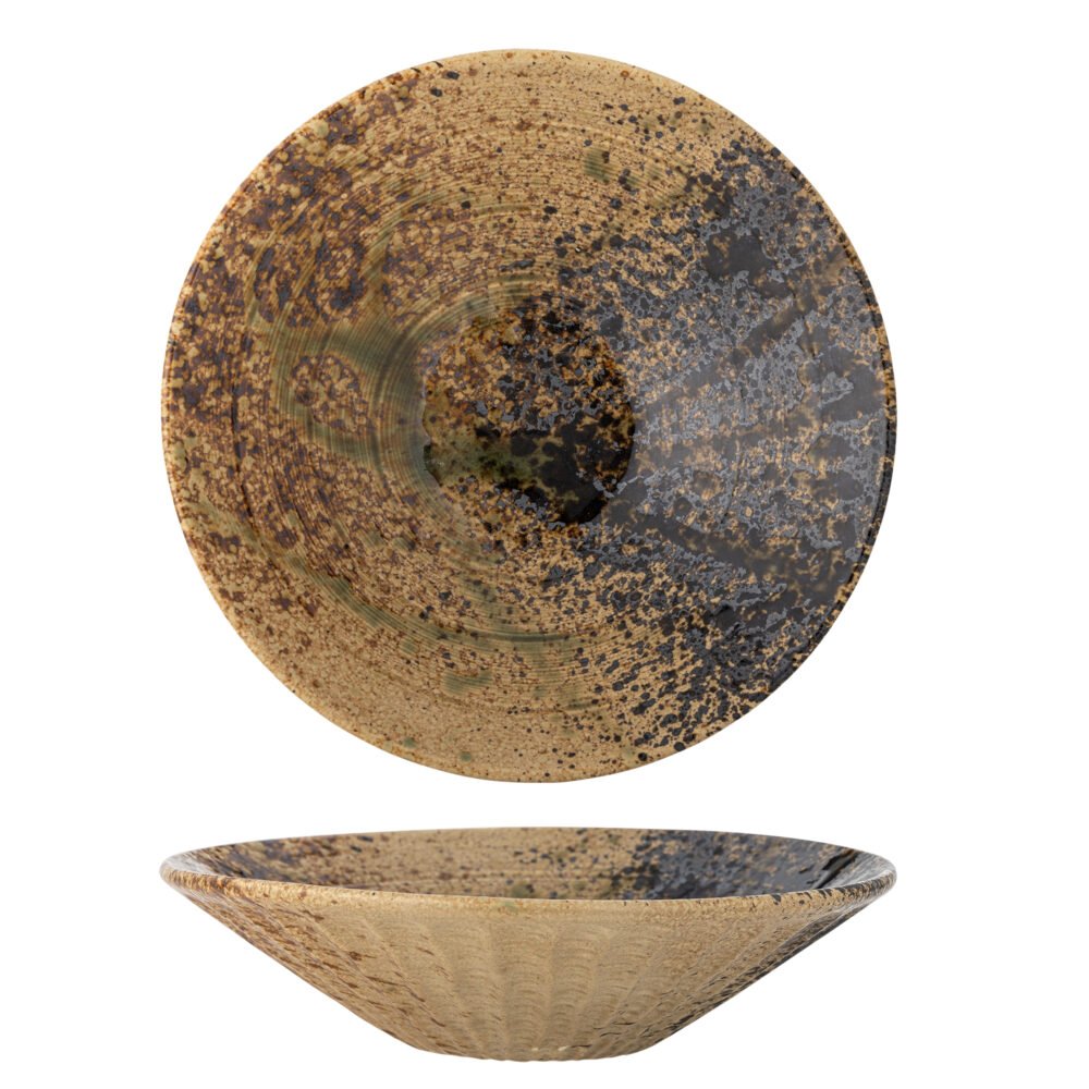 Larken Serving Plate, Black, Stoneware