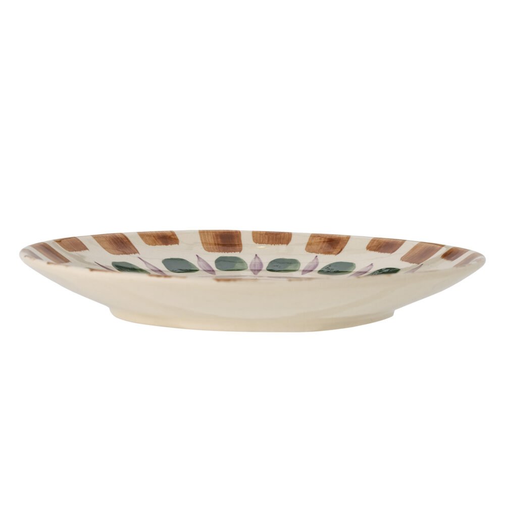 Shama Plate, Green, Stoneware - Image 3