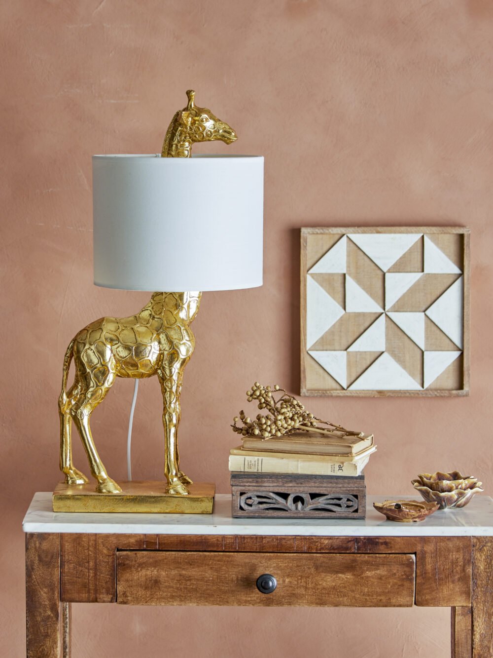 Silas Table lamp, Gold, Polyresin - Image 2