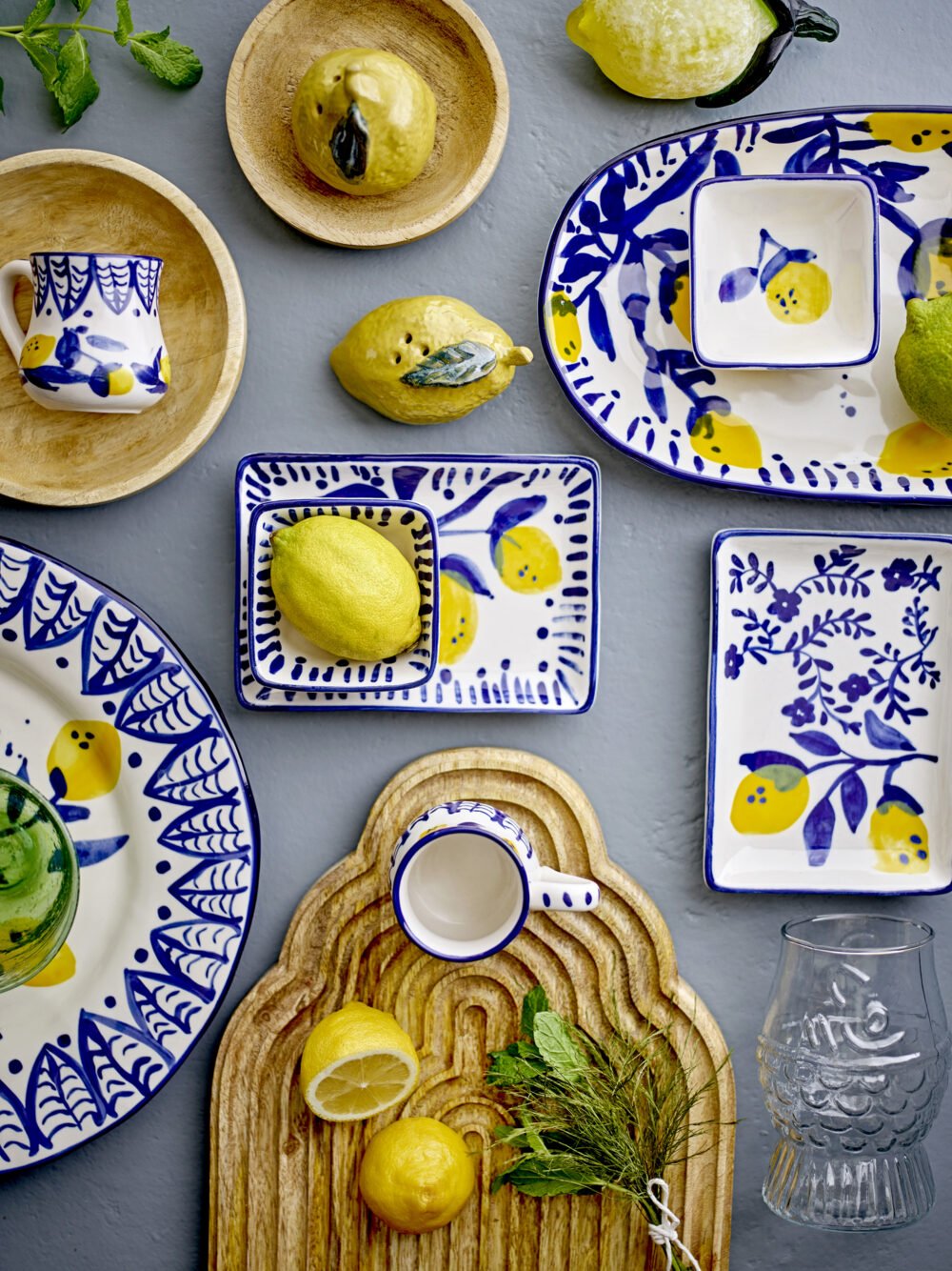 Maxima Plate, Blue, Stoneware - Image 3
