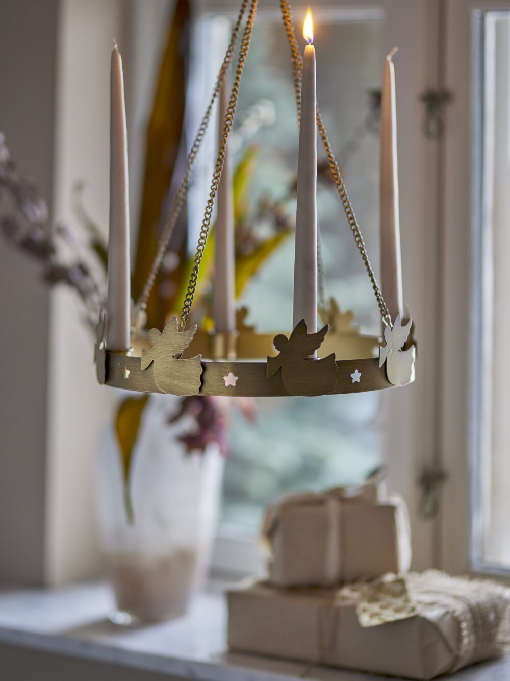 Elmir Advent Candle Holder, Gold, Metal - Image 4