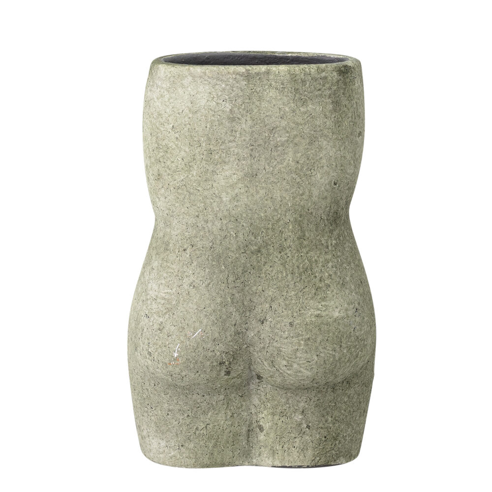 Emeli Deco Vase, Green, Terracotta - Image 3