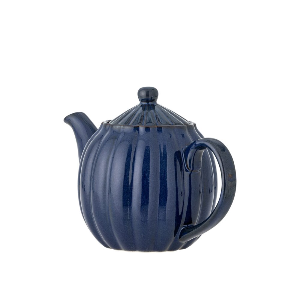 Latina Teapot, Blue, Stoneware - Image 3