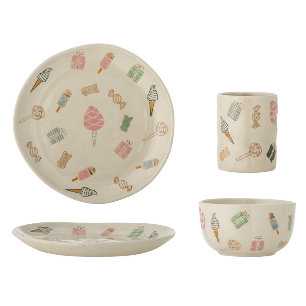 Sweets Tableware Set, Nature, Stoneware