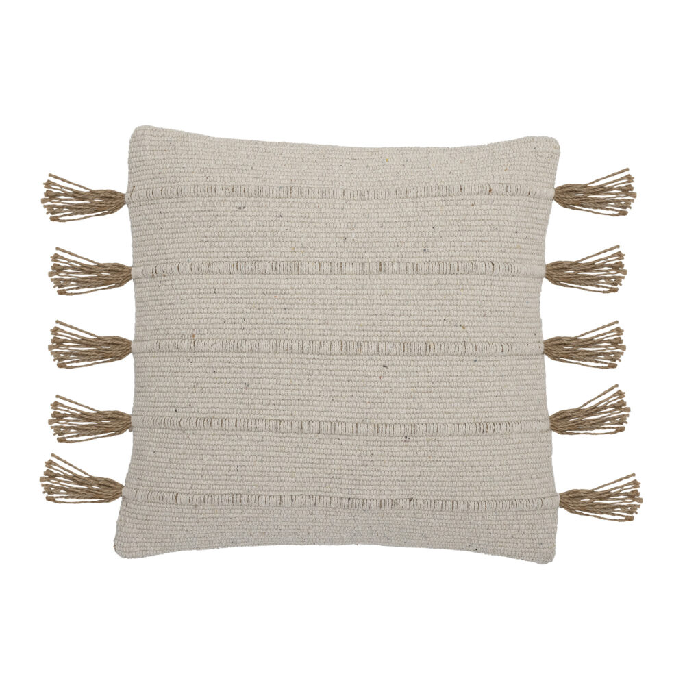 Ensar Cushion, Nature, Recycled Cotton