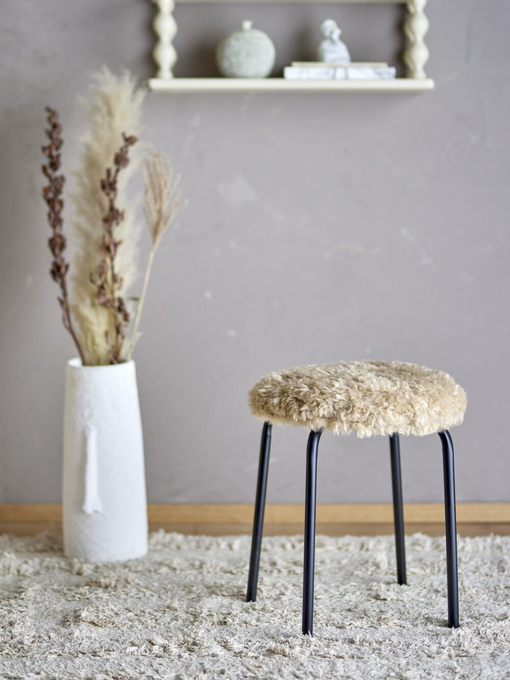 Linard Stool, Brown, Polyester - Image 3