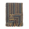 Lazzario Throw, Blue, Recycled Cotton