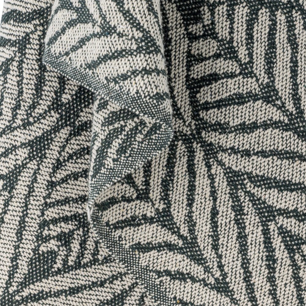 Ugento Throw, Green, Recycled Cotton - Image 3