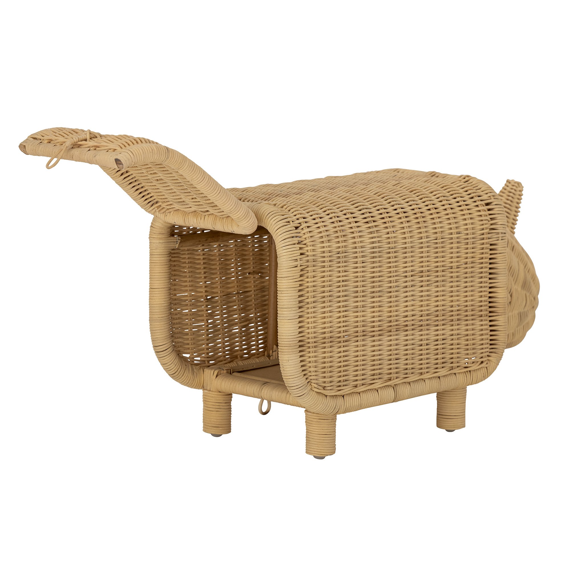 Soffe Stool w/Storage, Nature, Rattan - Image 4