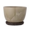 Ritva Flowerpot, Brown, Stoneware