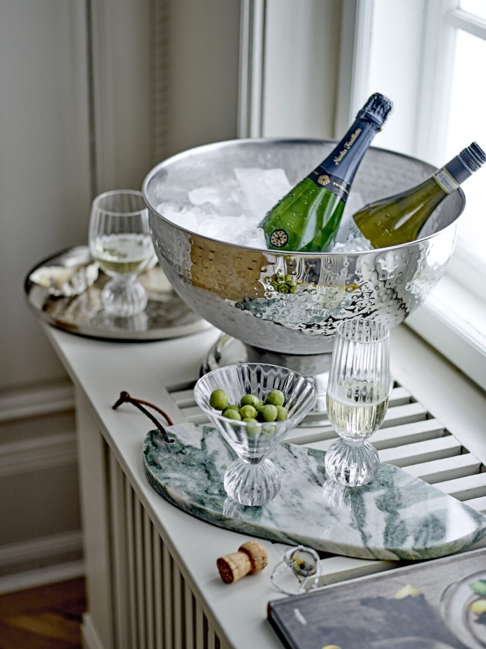 Kaluka Champagne Bowl, Silver, Stainless Steel - Image 4