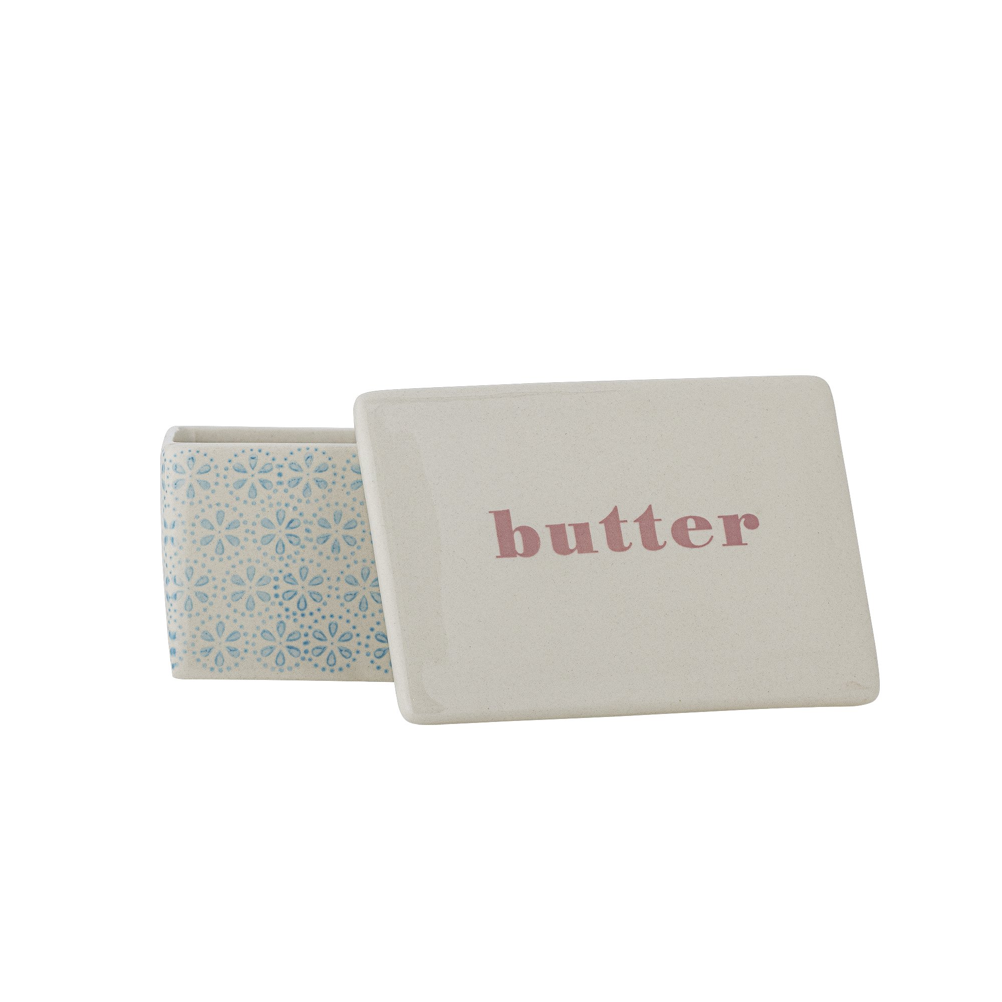 Patrizia Butter Box, Blue, Stoneware - Image 4