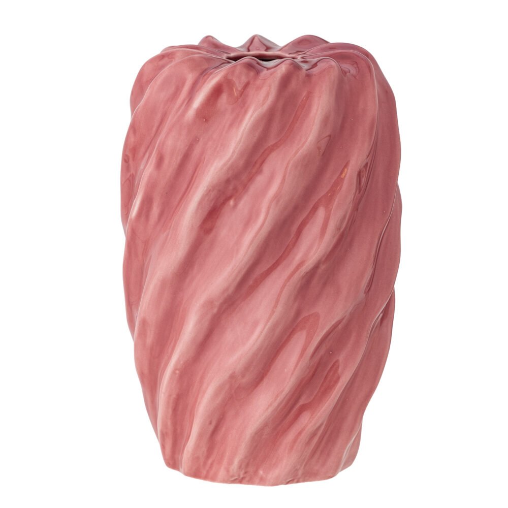 Rowena Vase, Rose, Stoneware