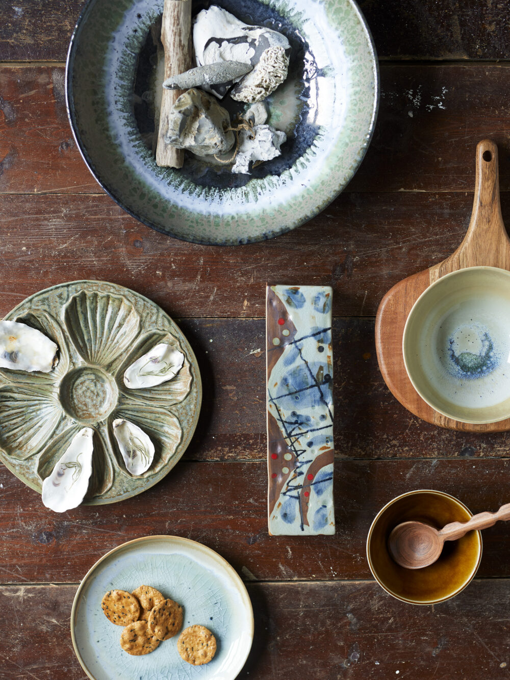 Heather Plate, Green, Stoneware - Image 3