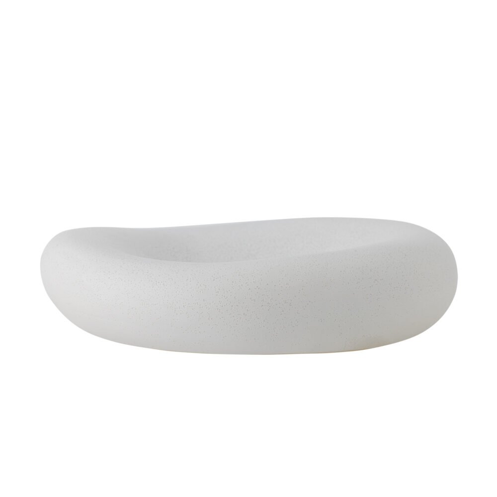 Audra Bowl, White, Stoneware - Image 3