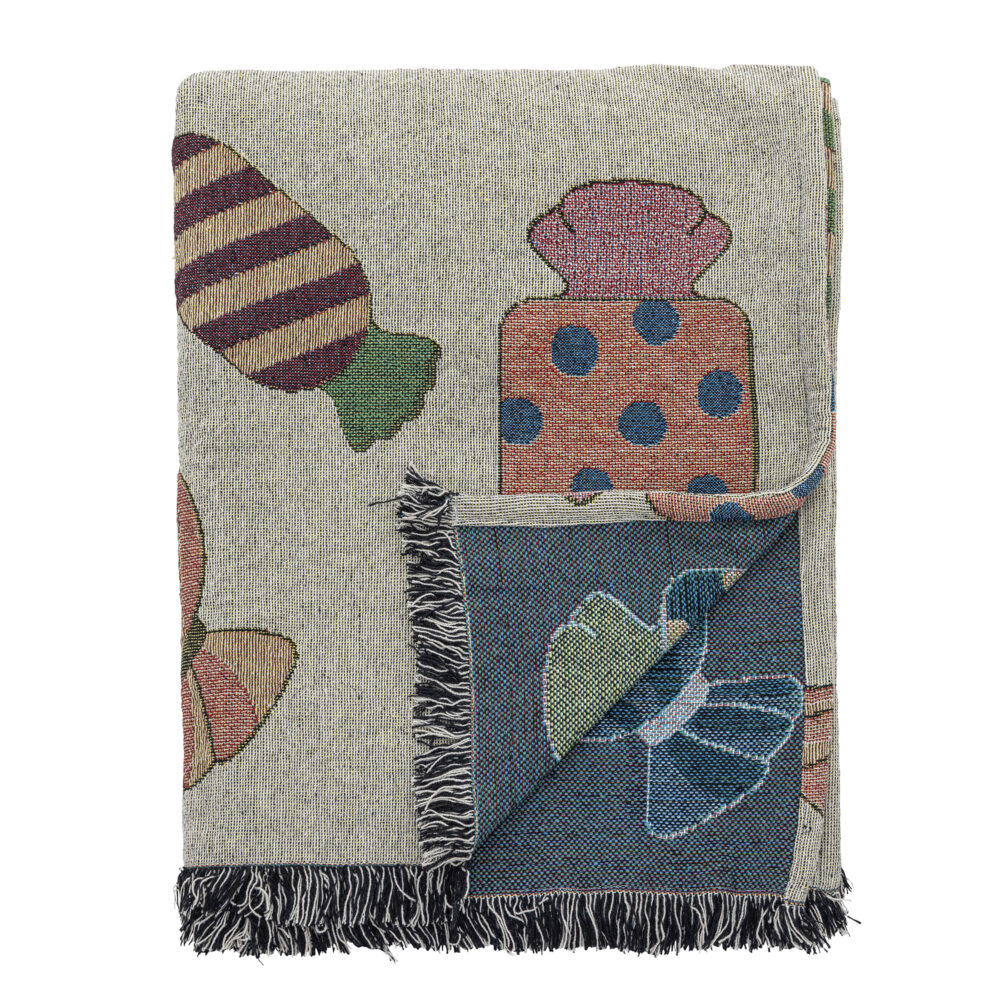 Caramella Throw, Nature, Recycled Cotton