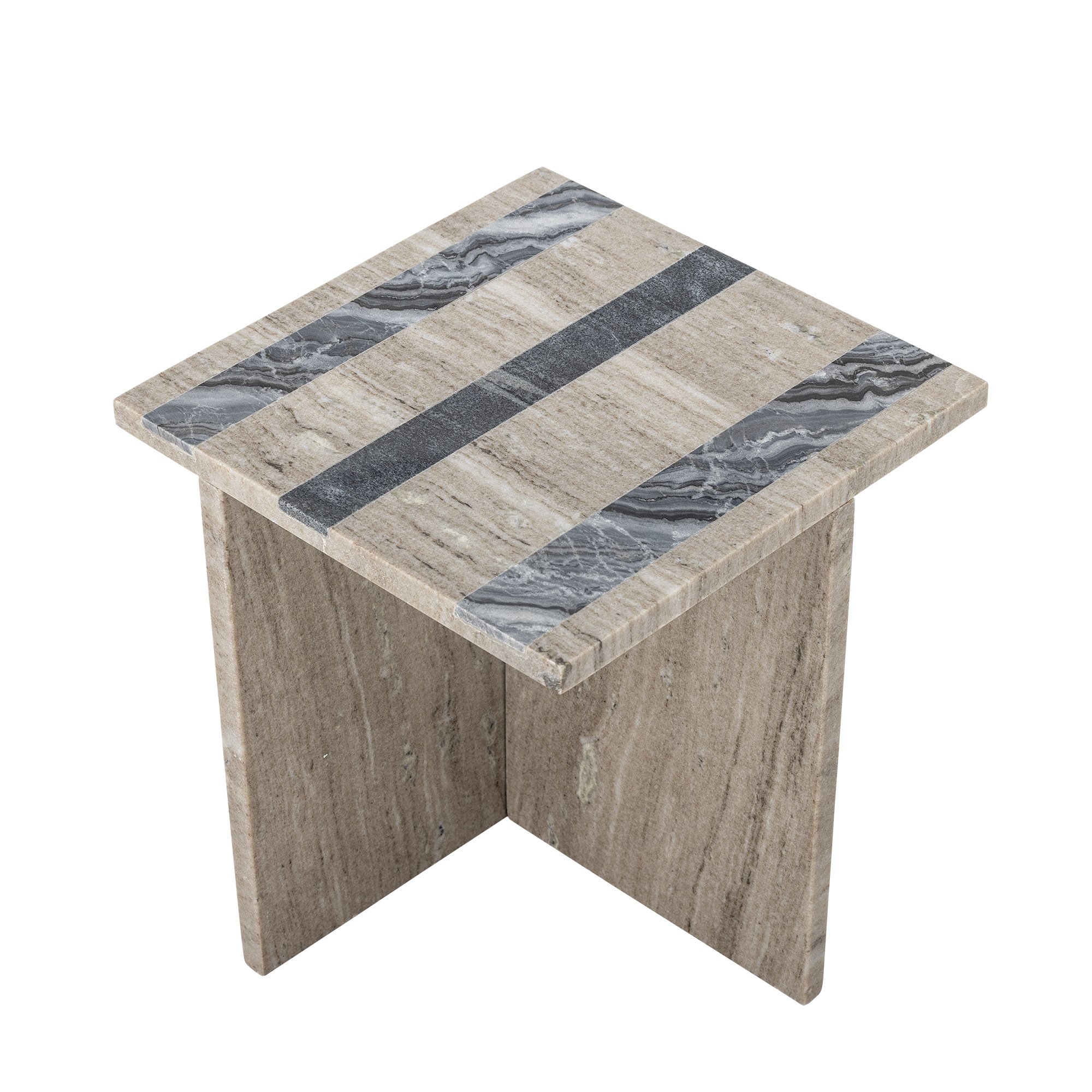 Clea Side Table, Brown, Marble - Image 2