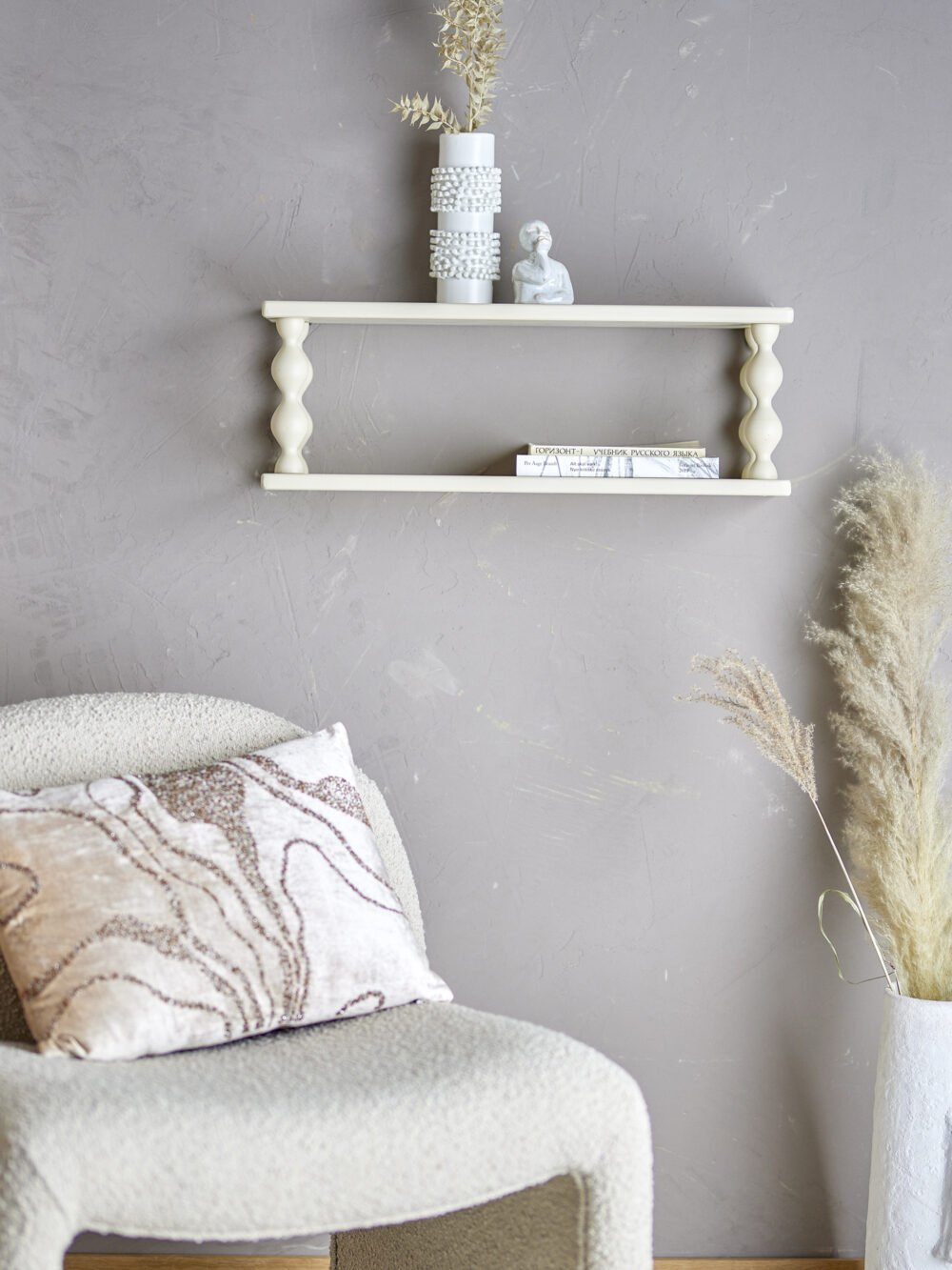 Salino Shelf, White, MDF - Image 3
