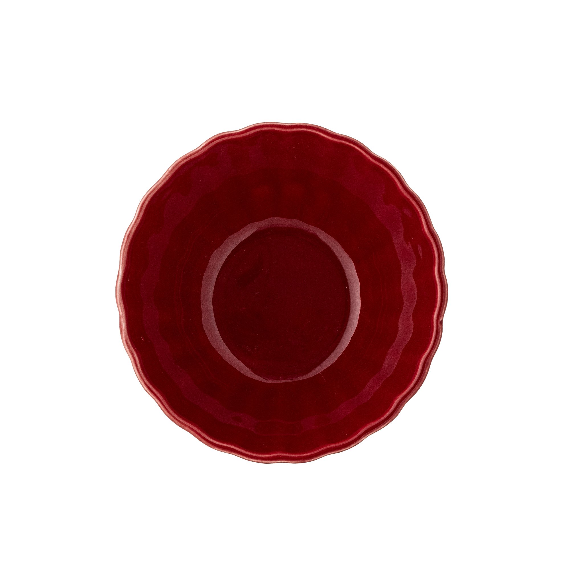 Latina Bowl, Red, Stoneware - Image 2