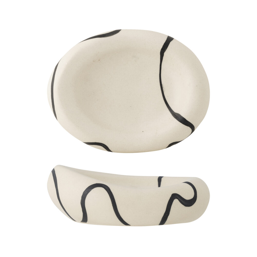 Minna Bowl, White, Stoneware