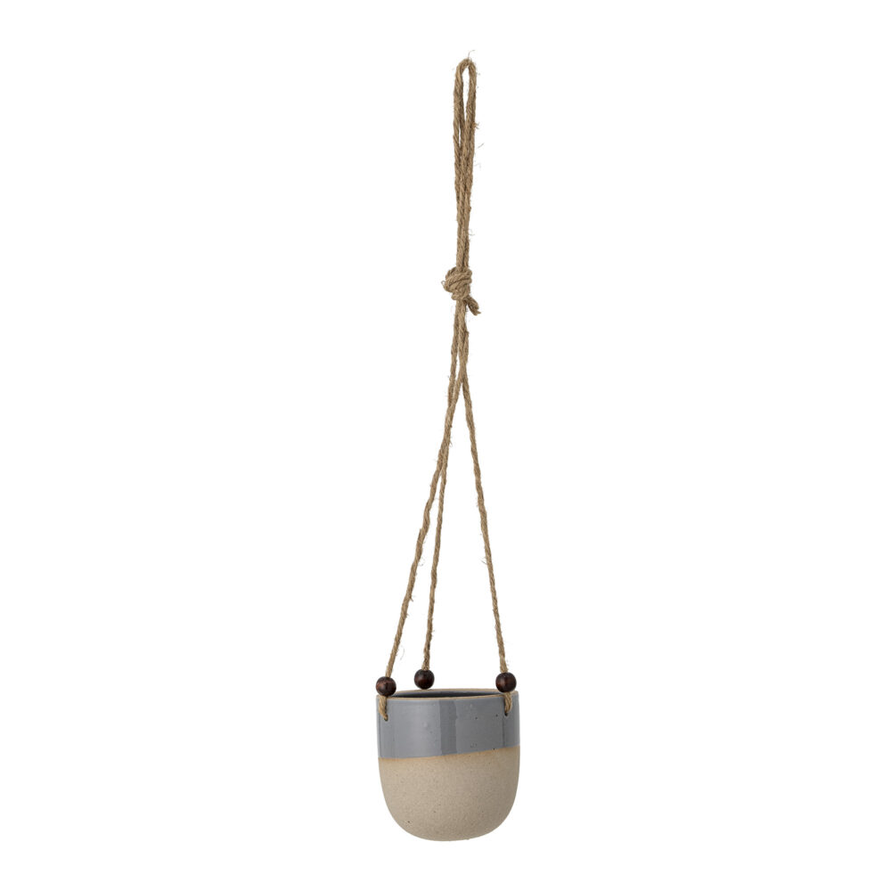Beyan Flowerpot, Hanging, Blue, Stoneware