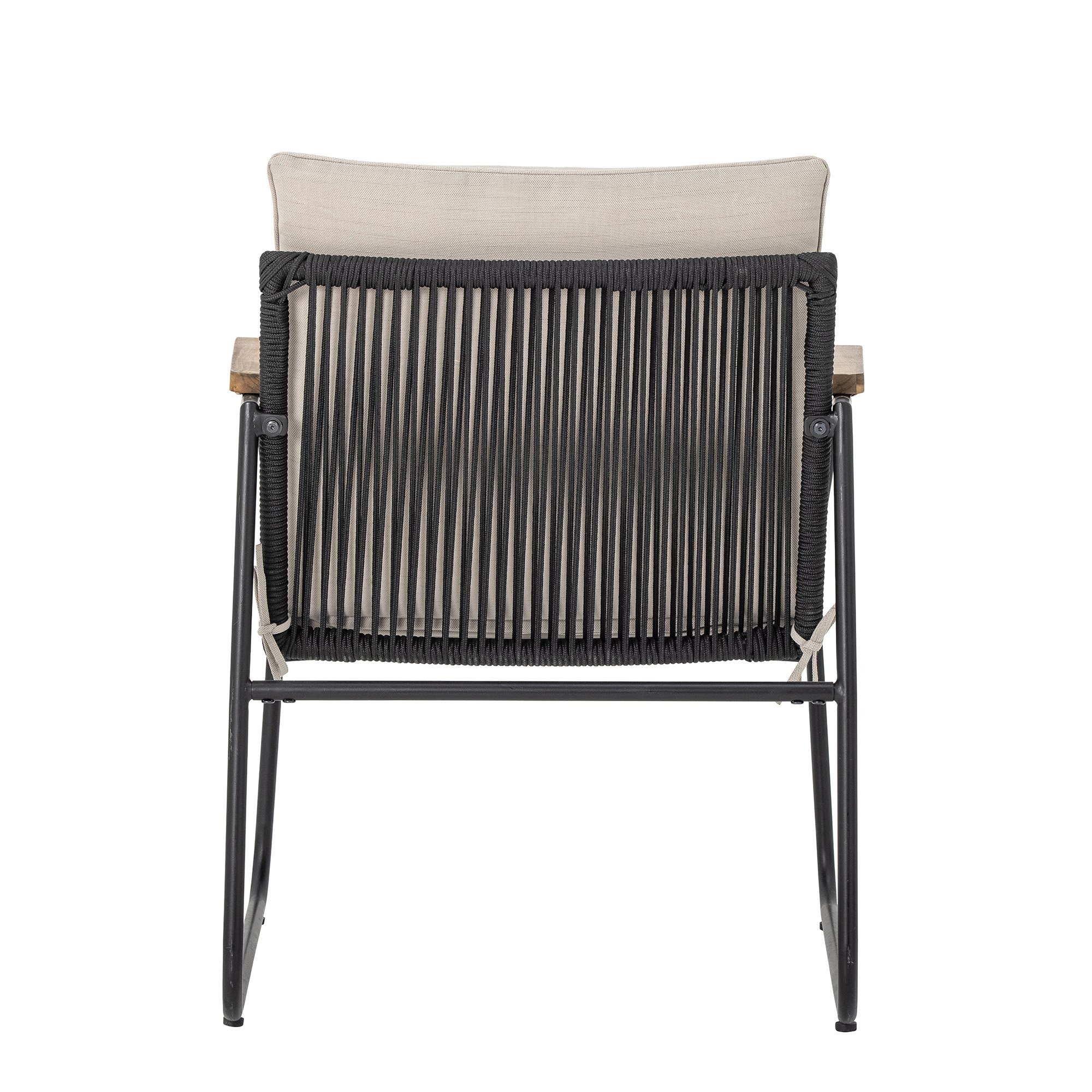 Hampton Lounge Chair, Black, Metal - Image 4