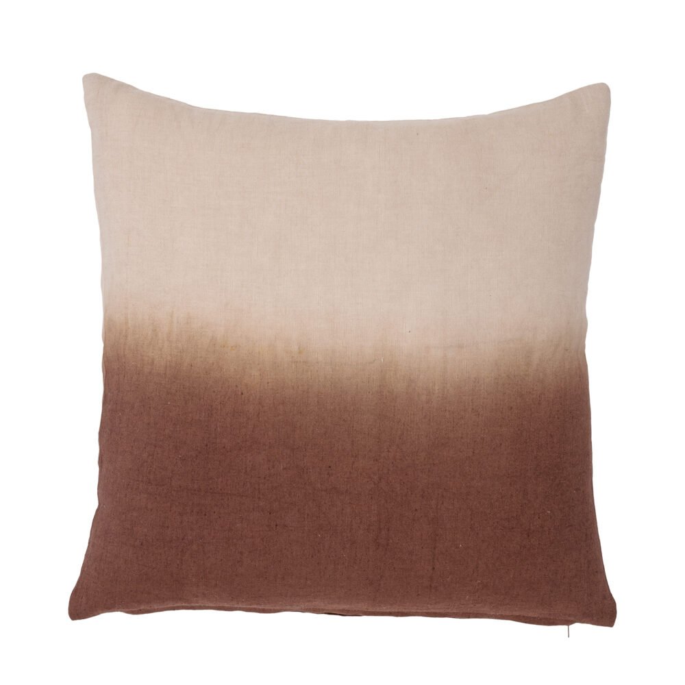 Gail Cushion, Brown, Linen