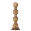 Nalua Candle Holder, Nature, Mango