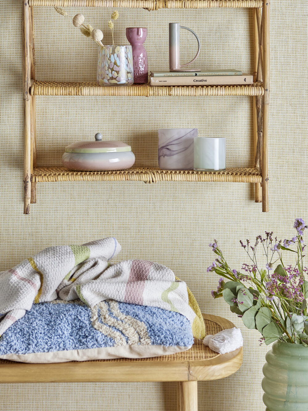 Pontino Throw, Nature, Recycled Cotton - Image 5