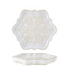 Winter Serving Plate, White, Stoneware