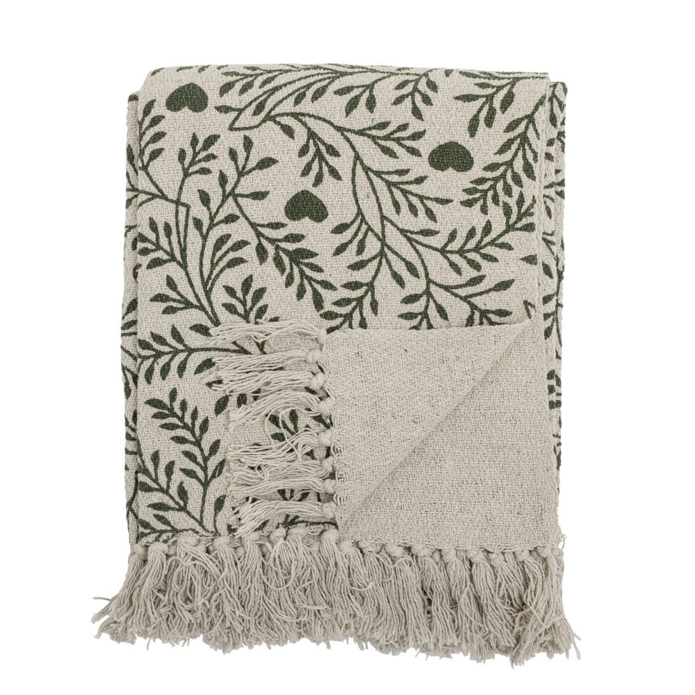 Maribelle Throw, Green, Recycled Cotton