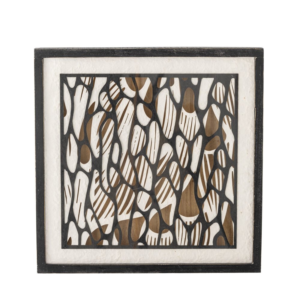 Barlin Illustration w/ Frame, Black, Pine