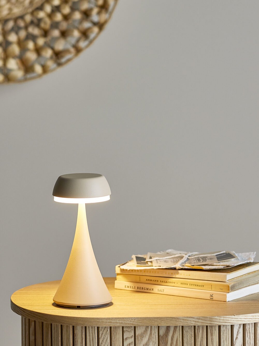 Pepple Portable Lampe, Rechargeable, Nature, Aluminum - Image 3