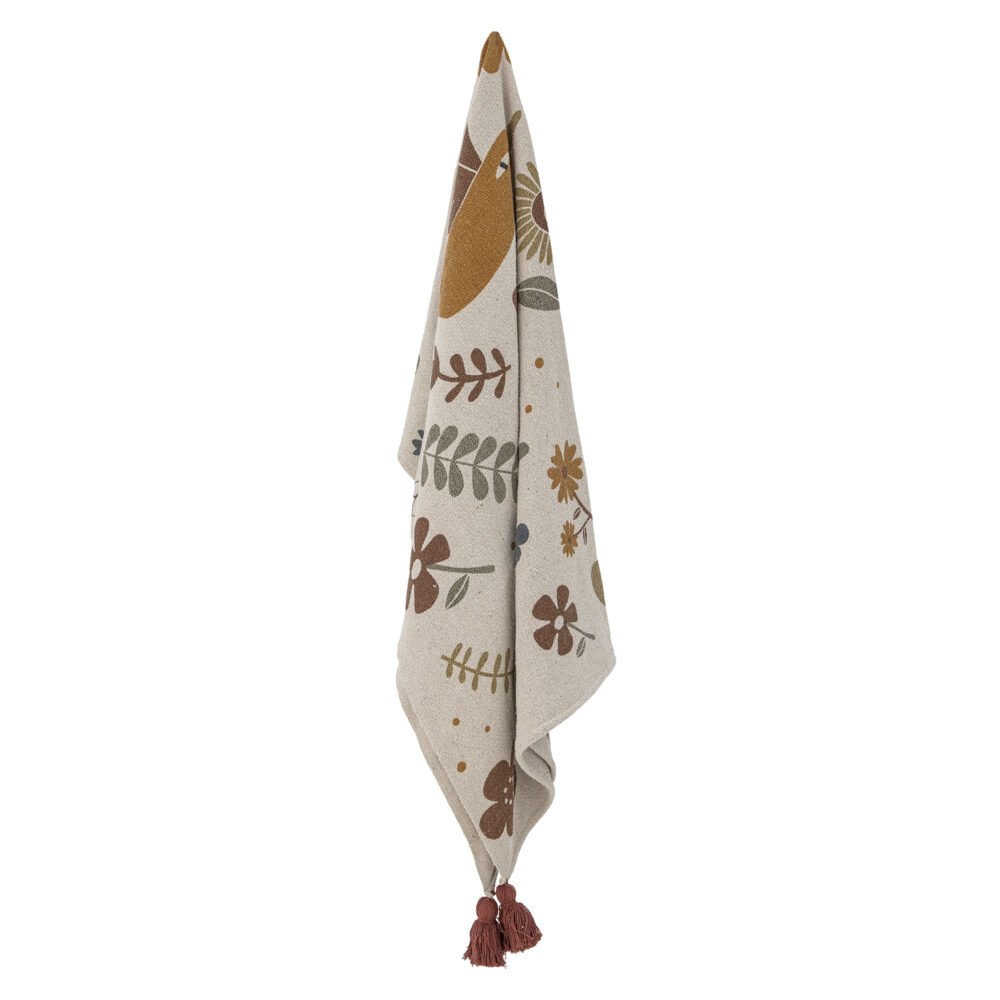 Bryn Throw, Brown, Recycled Cotton - Image 3