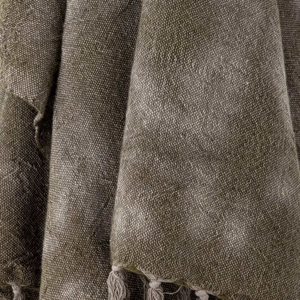 Ginger Throw, Green, Wool - Image 3