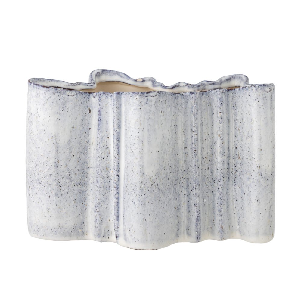 Lindae Vase, Blue, Stoneware