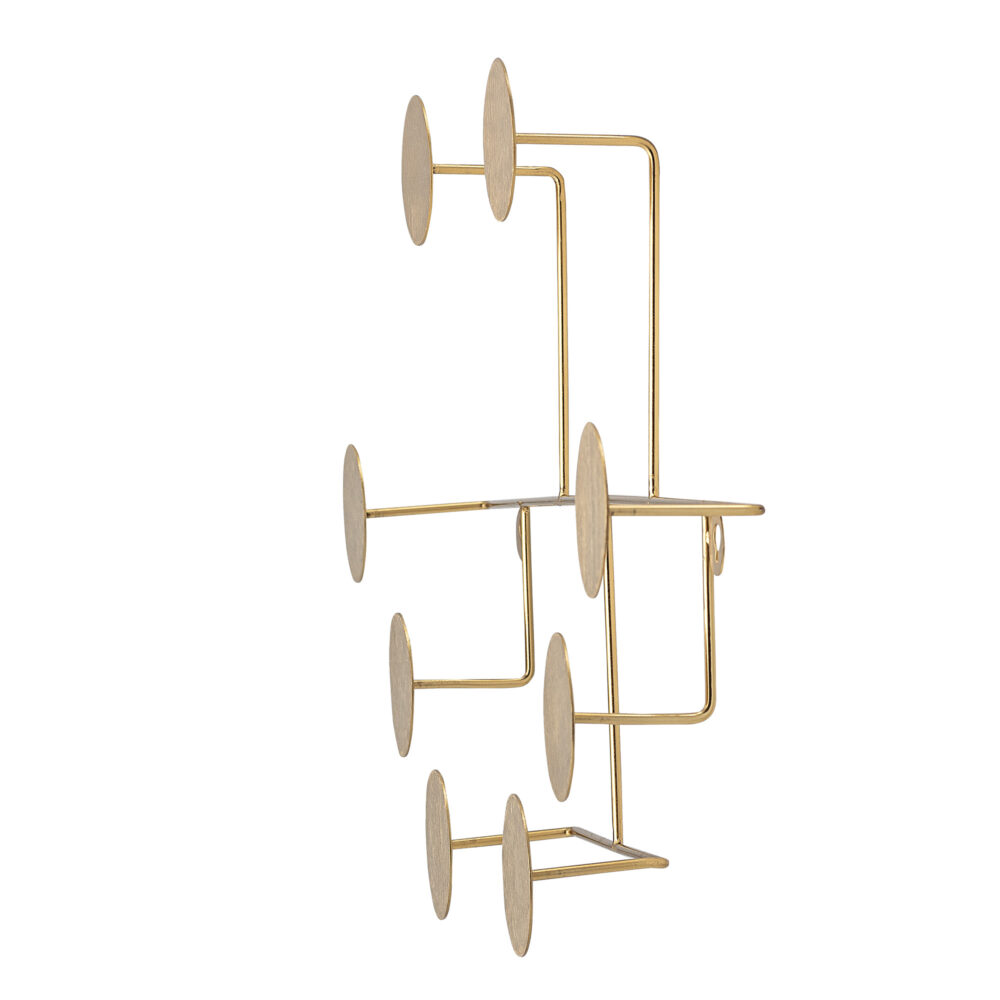Fia Coat Rack, Brass, Metal - Image 3