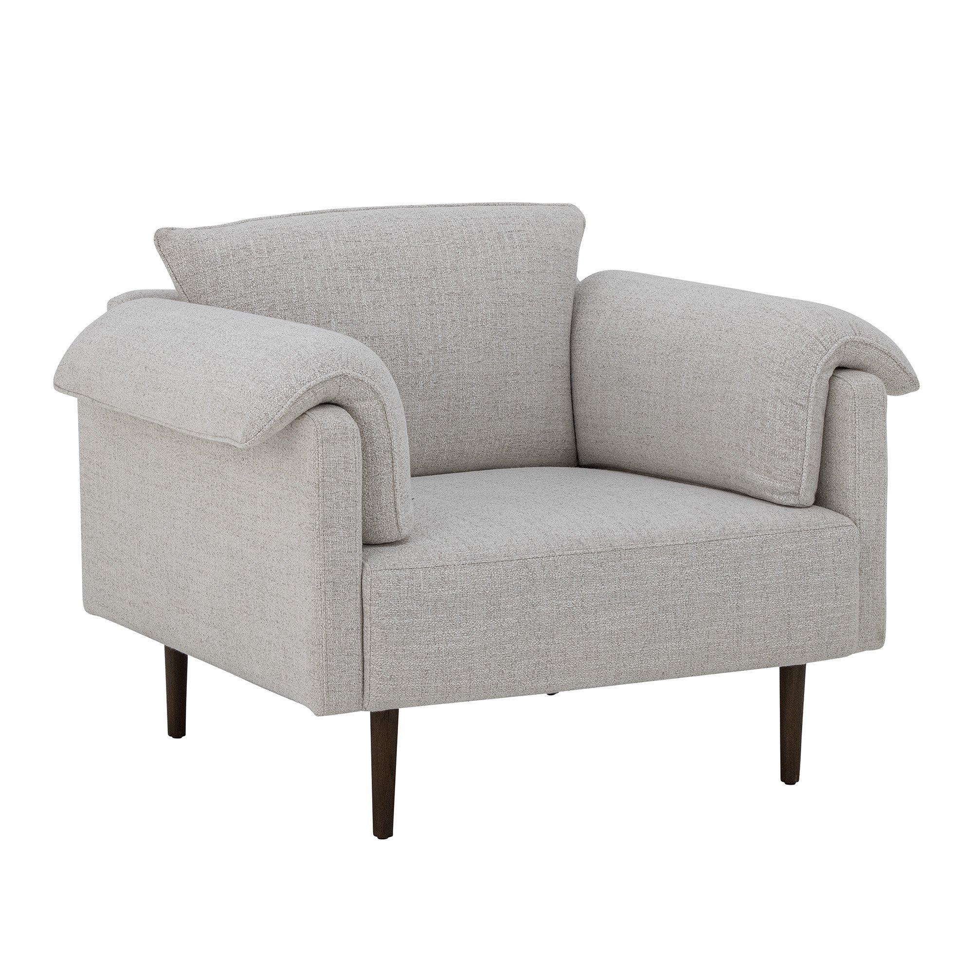 Chesham Lounge Chair, White, Polyester - Image 3