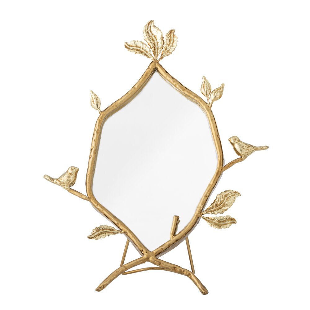 Avila Table Mirror, Gold, Metal - Image 3